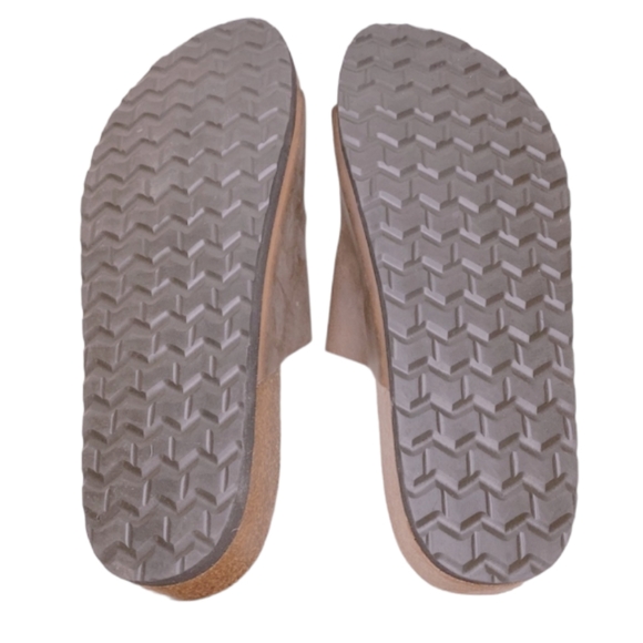 NWOT | Sonoma Brown Leather Double Strap Sandals - Picture 6 of 7